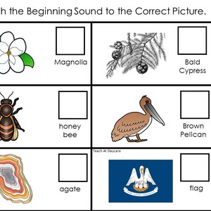 Louisiana State Symbols Learning Games, Preschool-1st Grade (digital ...