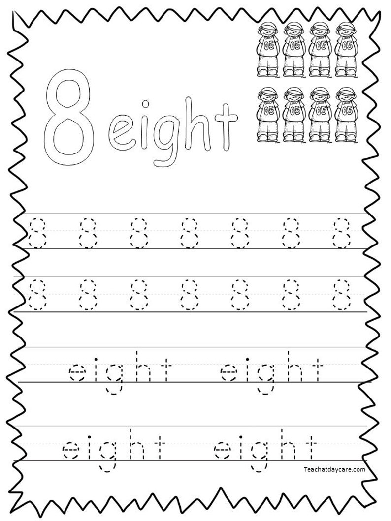 20 printable numbers 1 20 tracing worksheets etsy