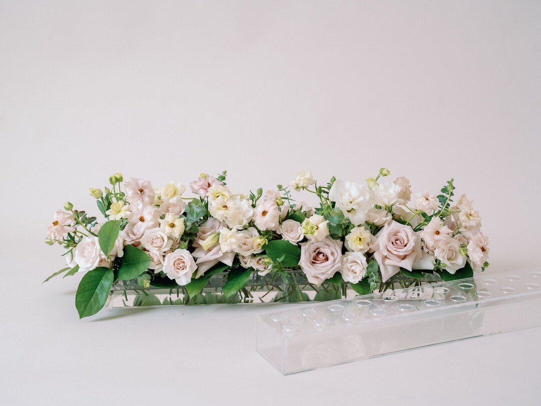 Clear Acrylic Floral Tray 3 PACK Eco Friendly Floral Foam Alternative DIY Wedding Centerpieces
