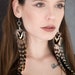 see more listings in the Feather earrings section