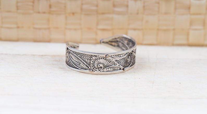 cuff bracelet sterling silver filigree jewlery bridal bracelet vintage filigree silver bracelet filigree bangle Filigree bracelet