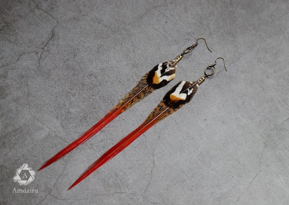 DouVei Retro Owl Feather Earrings – Bohemian Drop Hook Charm, Multi-Color Alloy