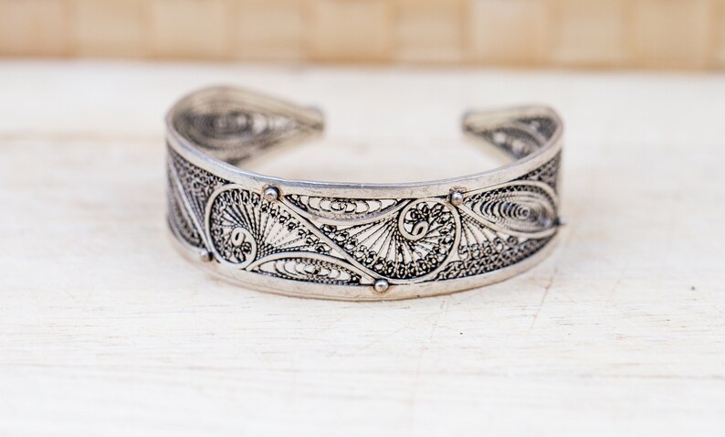 cuff bracelet sterling silver filigree jewlery bridal bracelet vintage filigree silver bracelet filigree bangle Filigree bracelet