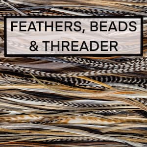 Kit fai da te per extension con piume, 6-25 cm / 6-15'' Piume grizzly naturali, extension per capelli allungate, extension con strisce stile boho hippie