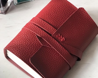 Handmade Vegan Journal, Vegan Leather Notebook, Vegan Gifts For Him Or Her, Christmas Gifts, Choose Size & Colours