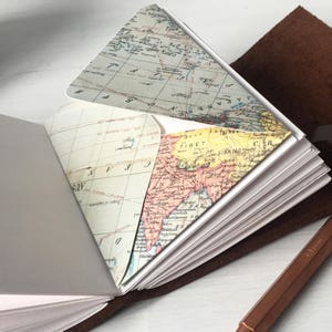 Vintage Map Envelope page add on for journals