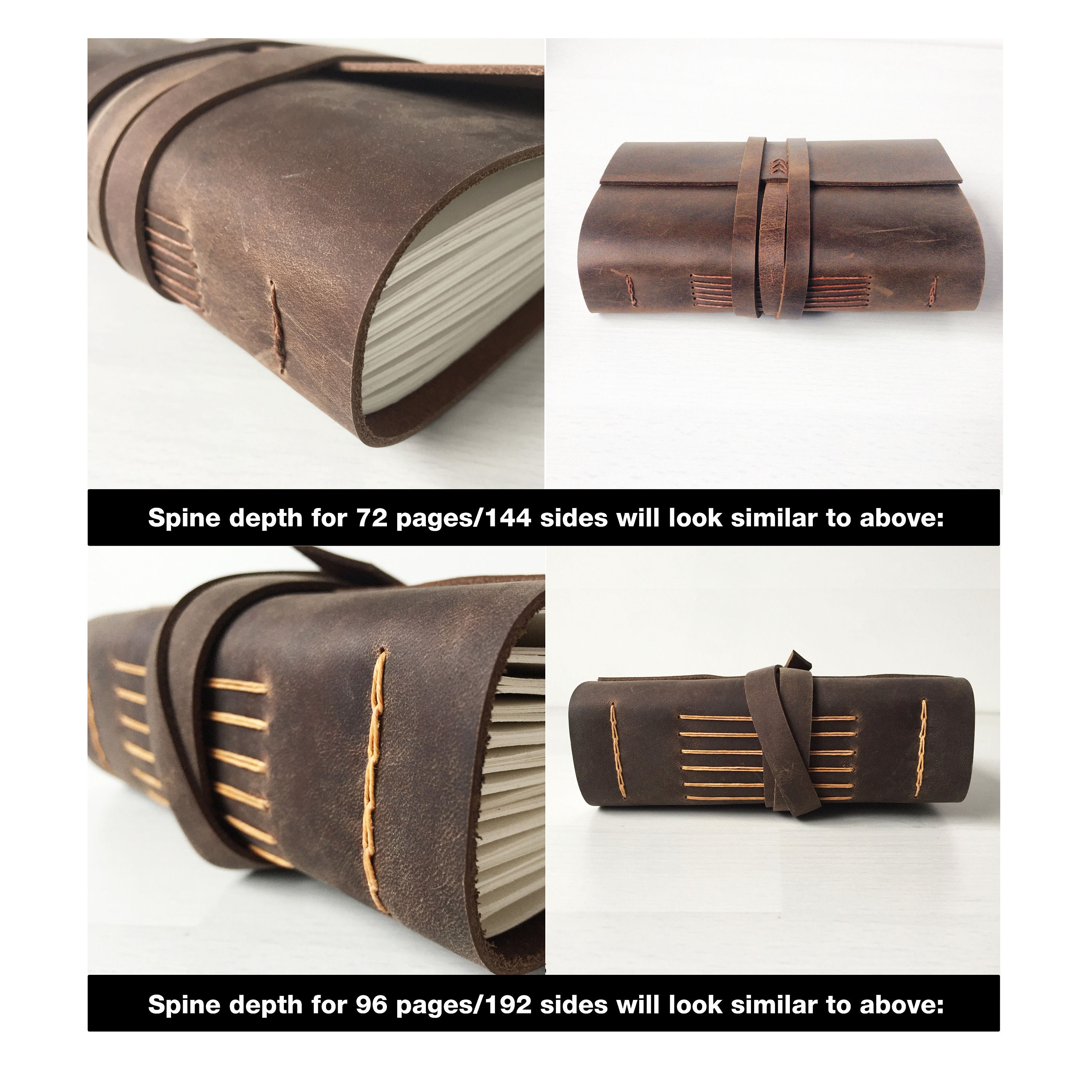 Leather Journal Lined Paper Lined Journal Leather Notebook Etsy