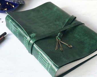 A4 Personalised Blank Custom Leather Recipe book, Cookbook, Mothers Day Gifts For Her, Choose Your Colours