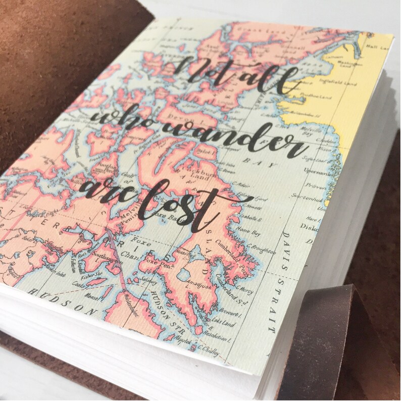 Custom travel journal travel diary map gift Wanderlust Etsy