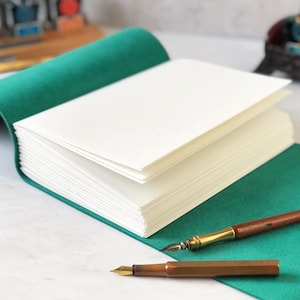 Leather Sketchbook Personalized Gift For Artist With Embossed Or Hand Stitched Monogram Letters, Choose Size & Colours, Christmas Gifts