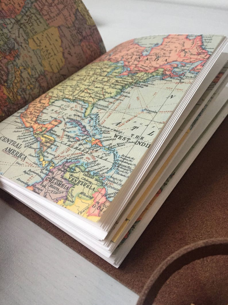 Custom travel journal travel diary map gift Wanderlust Etsy