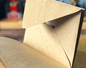 Blank Kraft Brown Envelope Page Add on, Envelope Pocket Add On For Journals