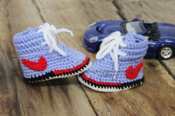 knitted nike baby shoes