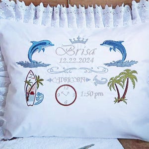 刺繍入りベビーセット、枕カバー、カスタムベビー枕、刺繍入りベビータオル、カスタムベビー枕、新生児ギフトセット