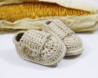 Cute infant booties, Organic cotton baby booties, First newborn baby shoes, Knitted baby clothes