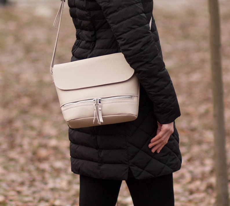 Beige crossbody bag Small purse Women's purse Handbag Gift Etsy