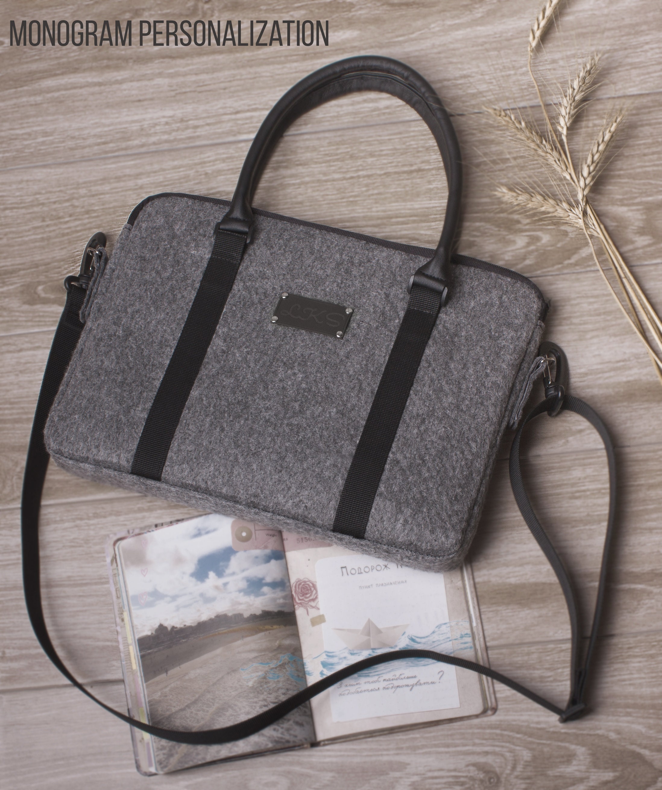 Laptop bag MacBook bag Laptop messenger Felt bag Etsy