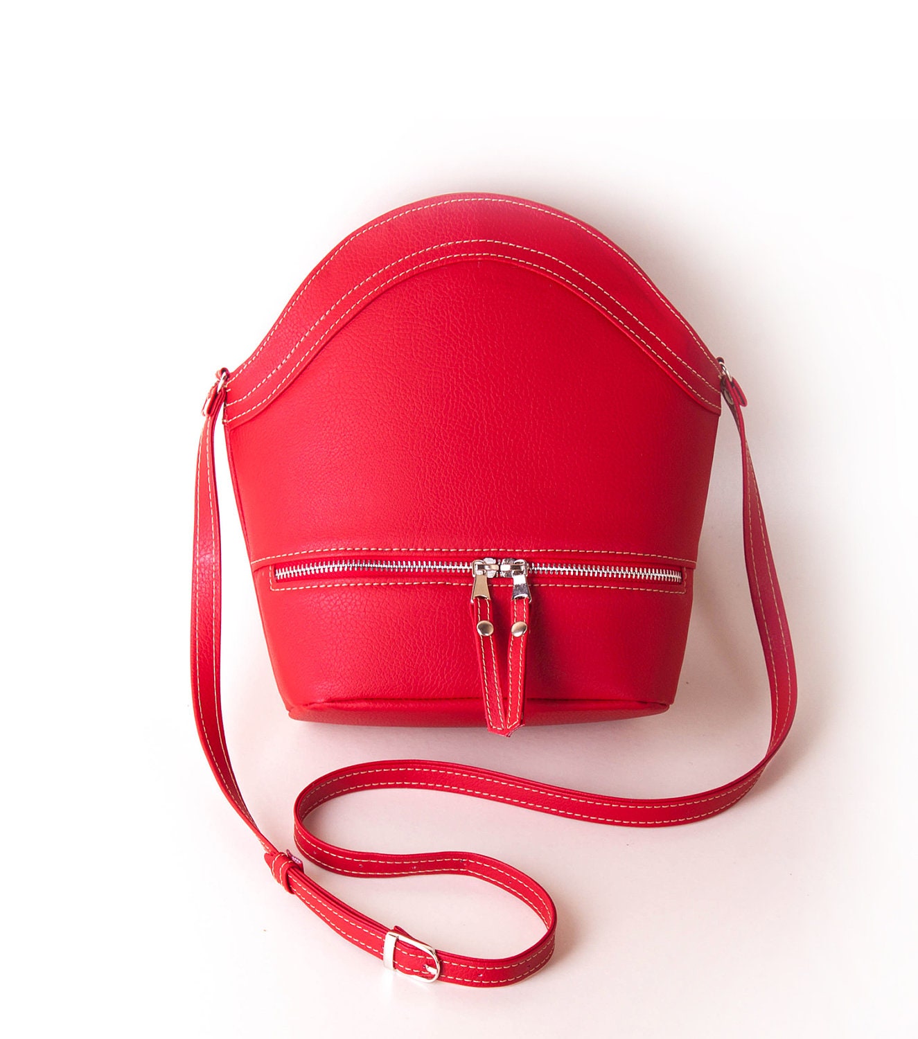 Red purse Red crossbody bag Shoulder bag Gift for her Flap Etsy