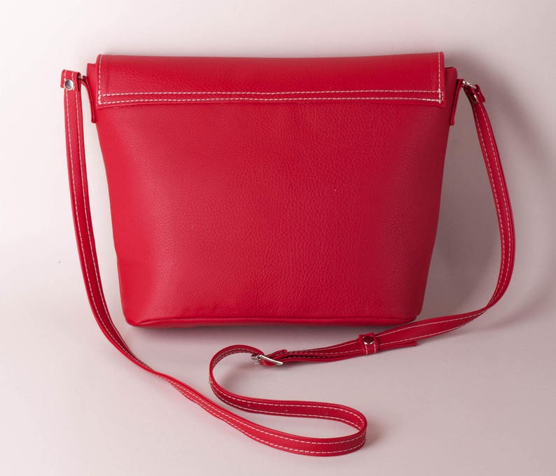 Red crossbody bag Red purse Handbag Small purse Gift for her Etsy