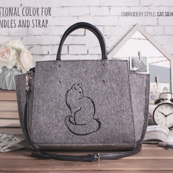 Cat purse Shoulder bag Handbag Gift for her Gift for wife Crossbody bag Small bag Crossbody purse Messenger bag Travel bag Women bag