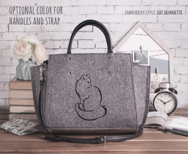 Cat purse Shoulder bag Handbag Gift for her Gift for wife Etsy