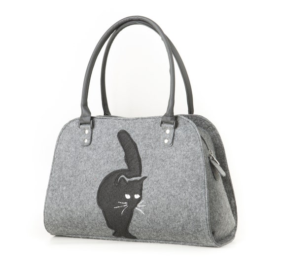 black cat purse