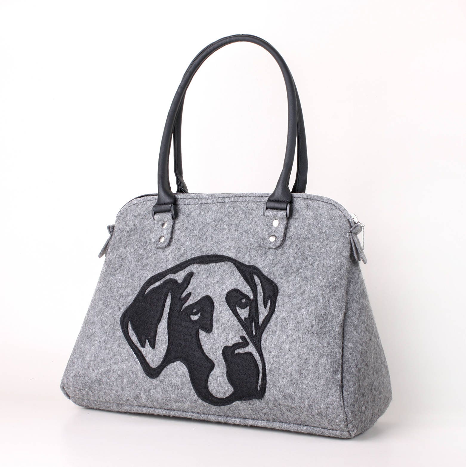 Shoulder bag Dog bag Felt handbag Tote bag Dog purse Shopper Etsy