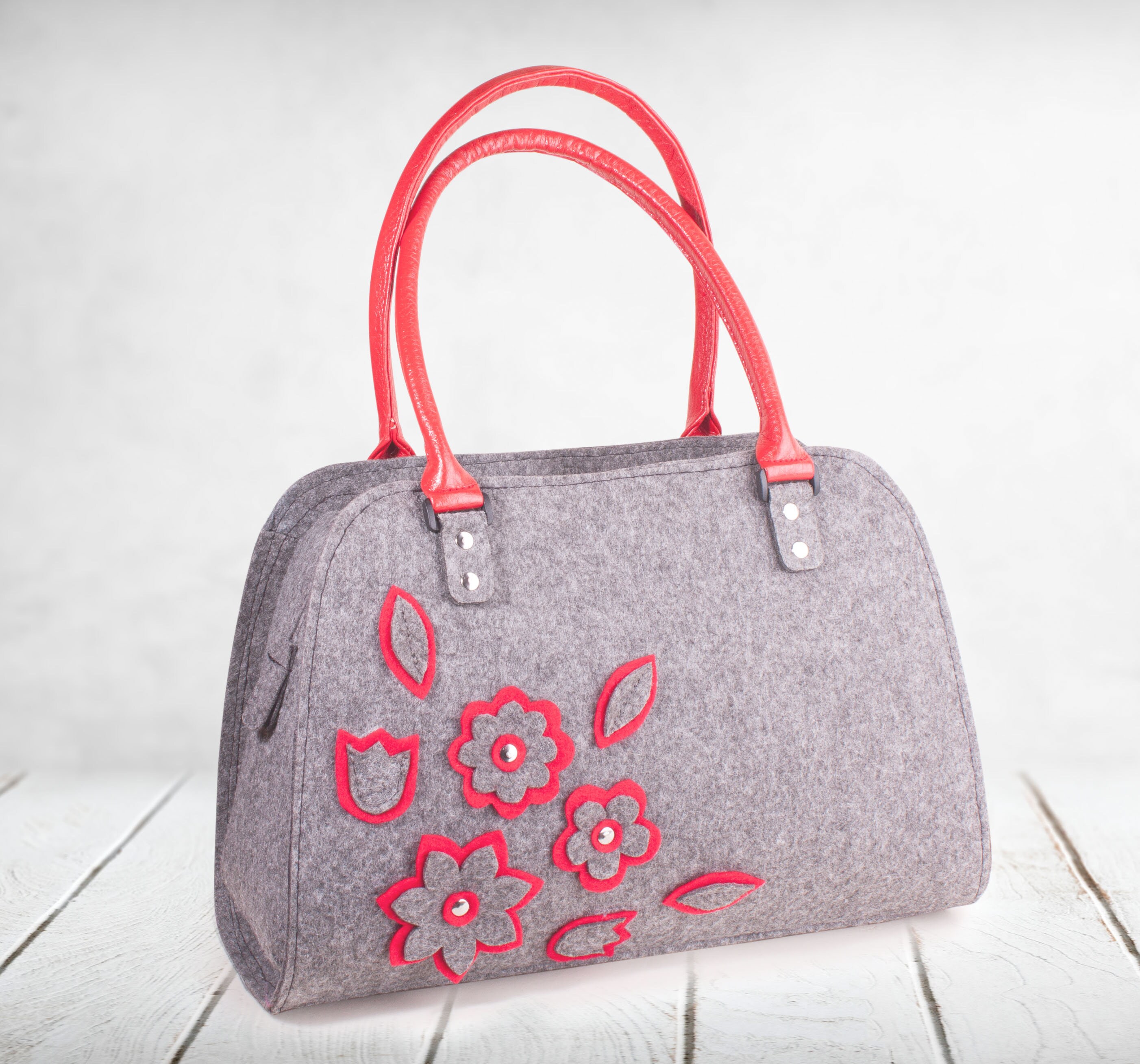 Women Handbag Tote Bag Felt bag Felted purse Felt handbag | Etsy