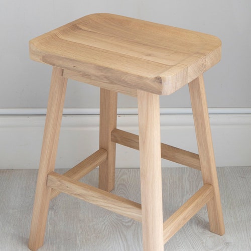 Oak Small Stool Dressing Table Stool Etsy UK