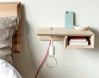 Plywood Floating Bedside Table PAIR