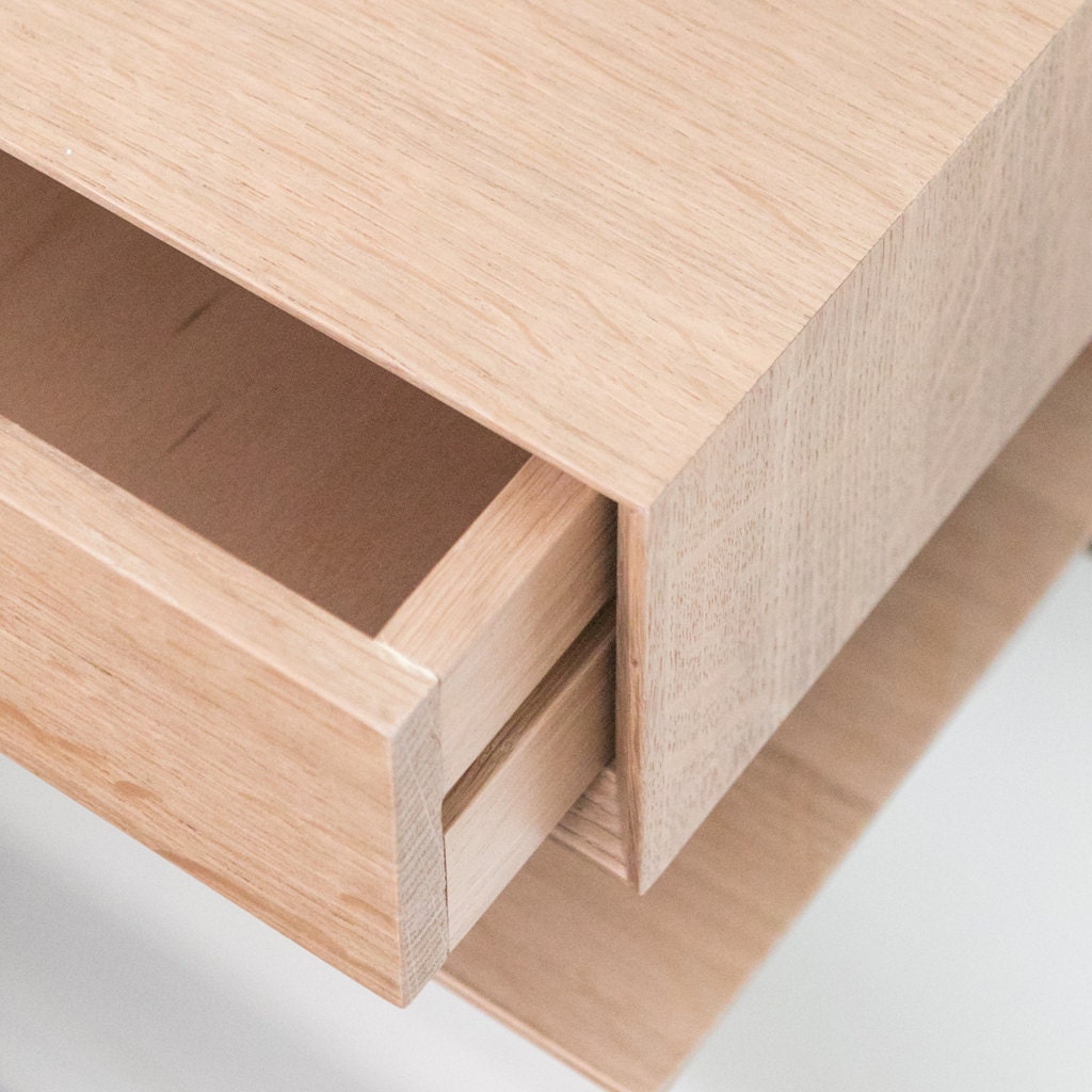 Oak Floating Bedside Table Etsy Australia