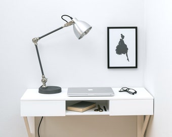 Floating Beech Desk