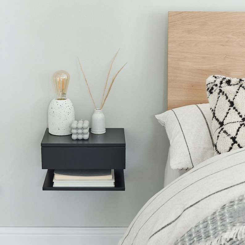 Floating Bedside Table Etsy