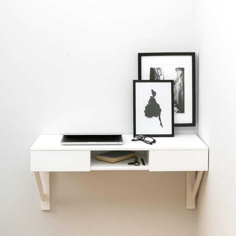 Floating Beech Desk image 5