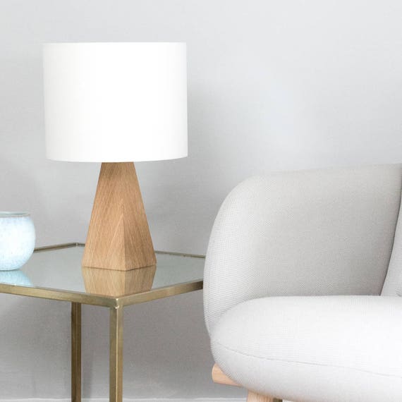oak bedside lamp