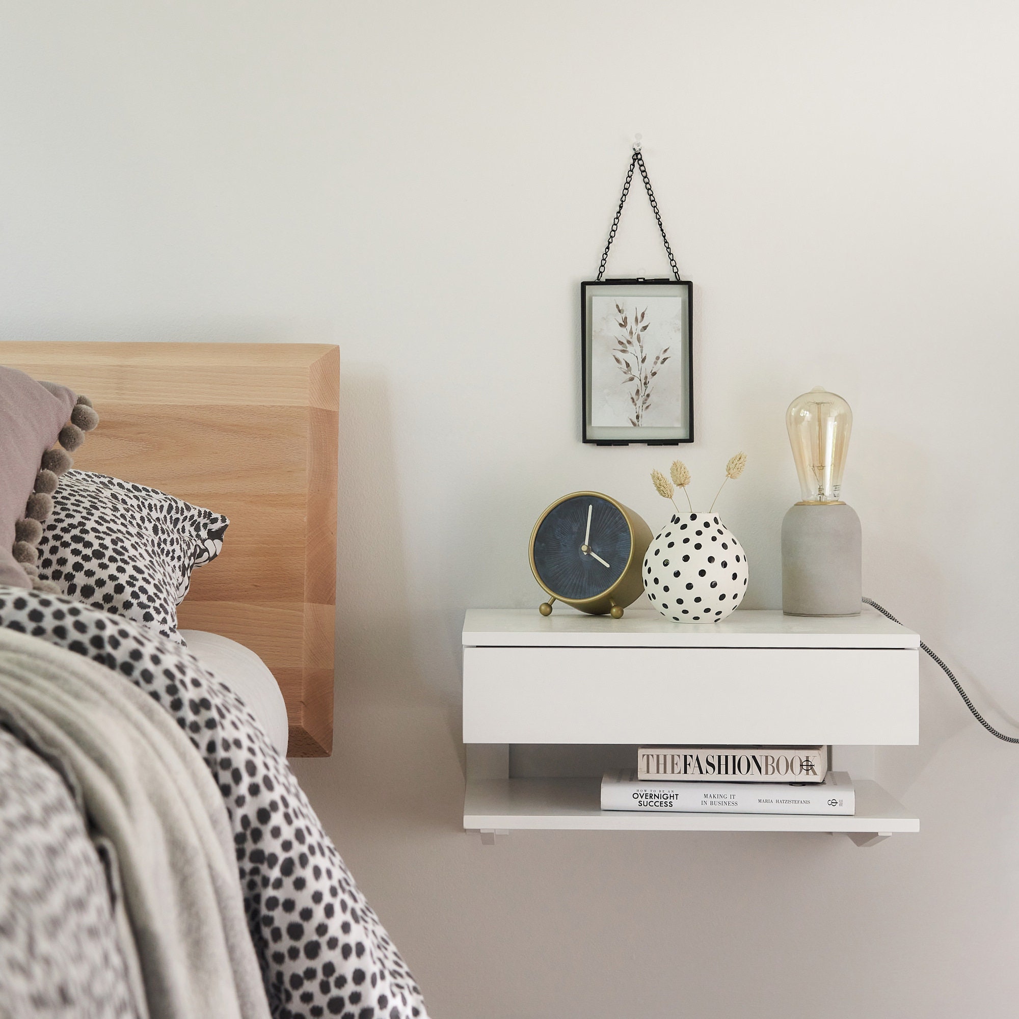Floating Bedside Table Large Etsy