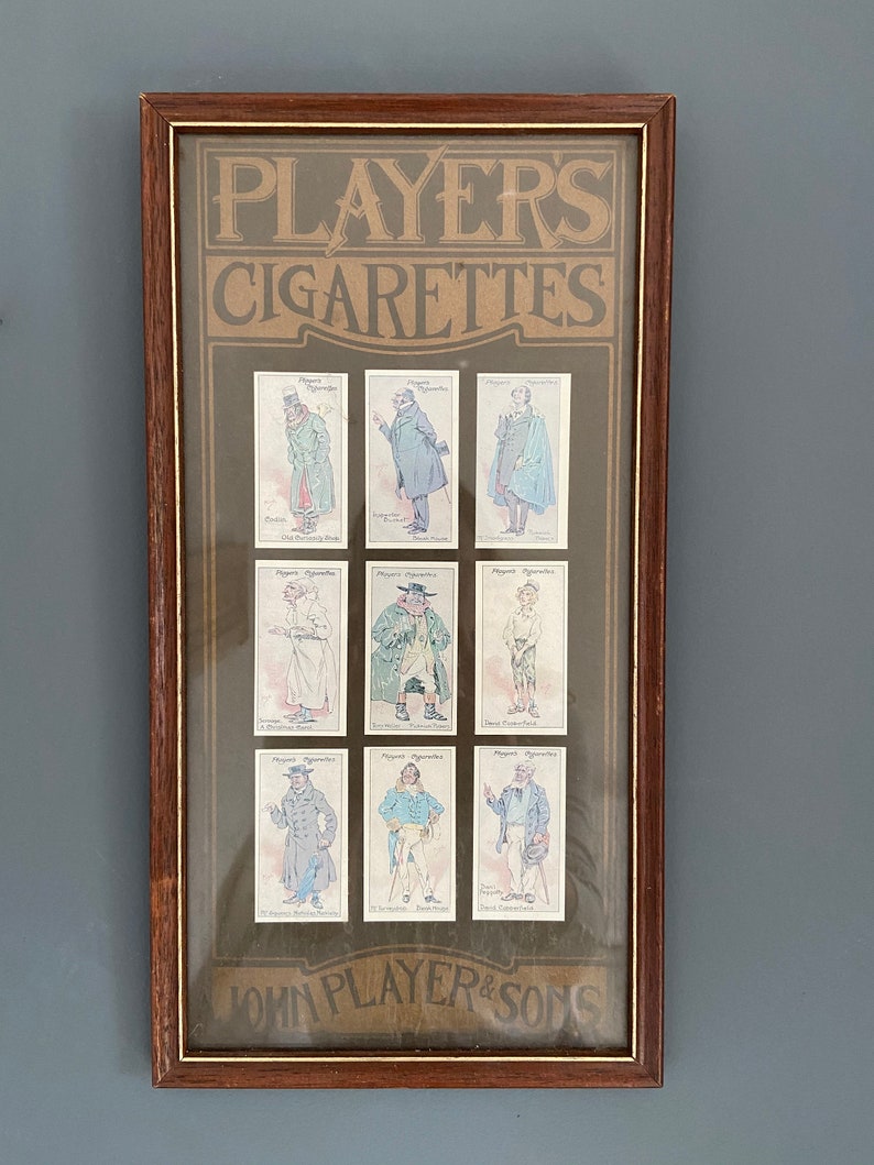 Vintage Players Cigarettes Card Frame Etsy
