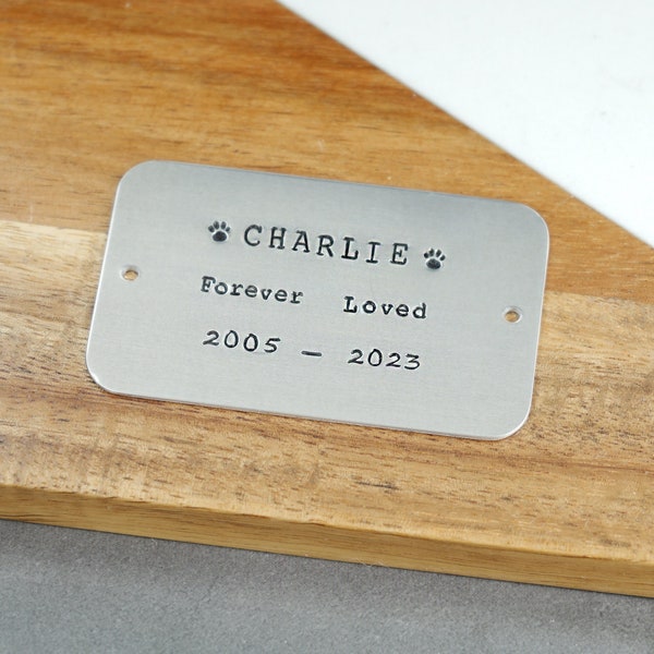 Urn Box Name Plaque Etsy