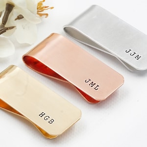 Personalized Money Clip, Custom Money clip, Groomsman Gift, Gift for Dad, Gold, Rosegold, silver money clip, Engraved money clip for him