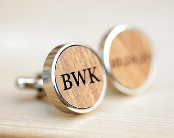 Boyfriend Gift Superman Wooden Cufflinks Mens Movie Cuff links Superhero wood Groomsman Cufflink Fathers Day Anniversary Wedding