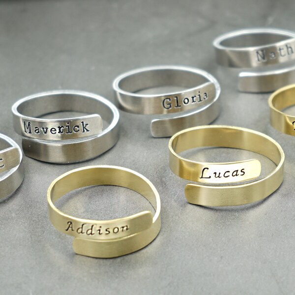 Monogram Napkin Ring Etsy