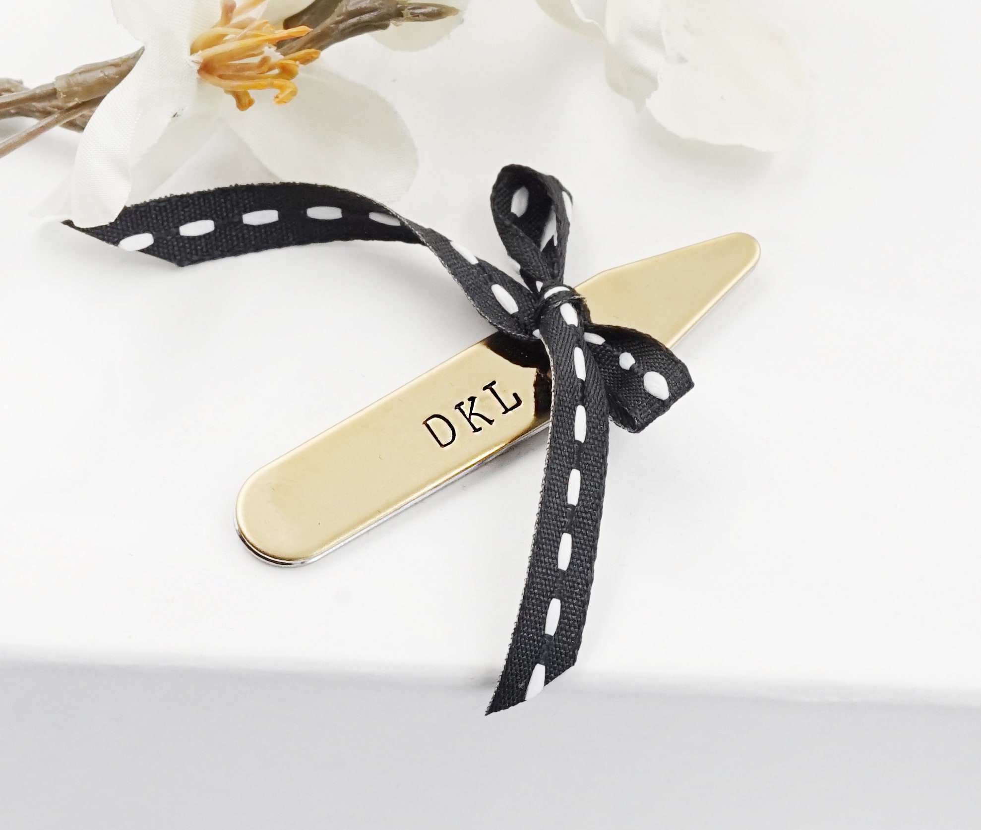 Personalized Collar Stays Custom Collar Stays Gold Rosegold Etsy
