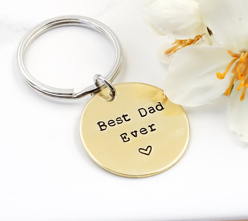 Best Dad Ever Keychain Personalized Keychain for Boyfriend Etsy