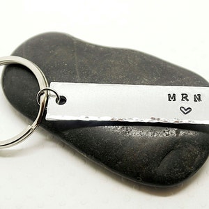 Personalized Keychain - Customize with names, initials, dates- Gift for Groom, Husband, Father, Mom, Friends, teachers- Unique- Bar Keychain