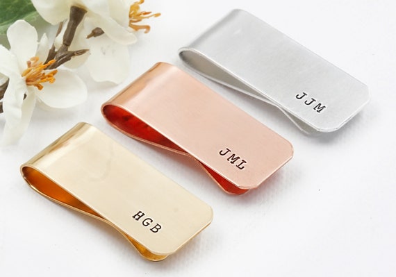Personalized Money Clip, Custom Money clip, Groomsman Gift, Gift for Dad, Gold, Rosegold, silver money clip, Engraved money clip for him