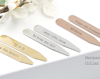 shirt stiffeners gift ideas for him engraved collar stays anniversary gifts for boyfriend wedding gift for groom