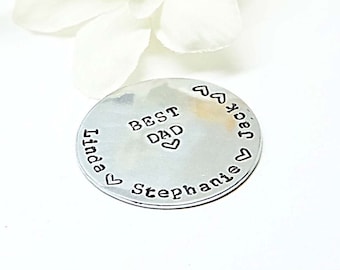 Personalized Golf Marker, Customized, Hand Stamped Disk Token - Personalized  Gift for Husband, Dad, Boyfriend, golf lover- Best Gift