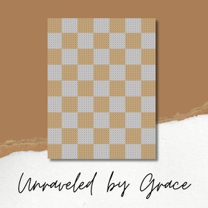 Checkered C2C Throw Blanket - Corner to Corner Pattern - Graphgan - Written Crochet Pattern and Graph - Instant Download