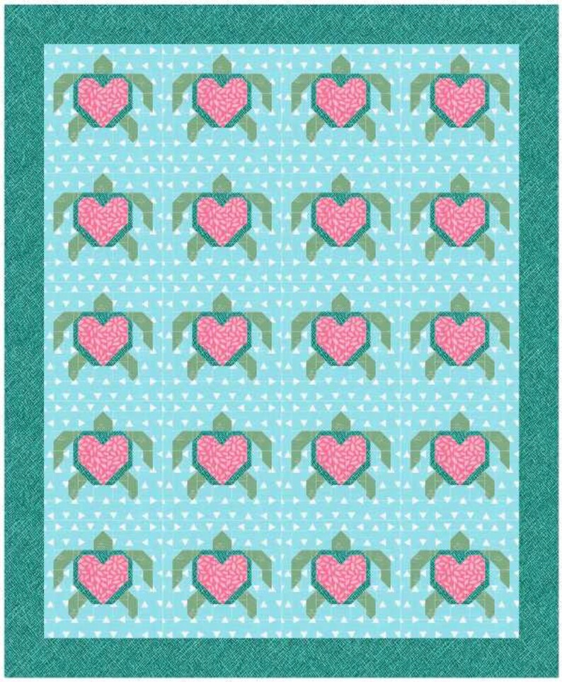 Sea Turtle Quilt Block Pattern PDF Sewing Pattern - Etsy