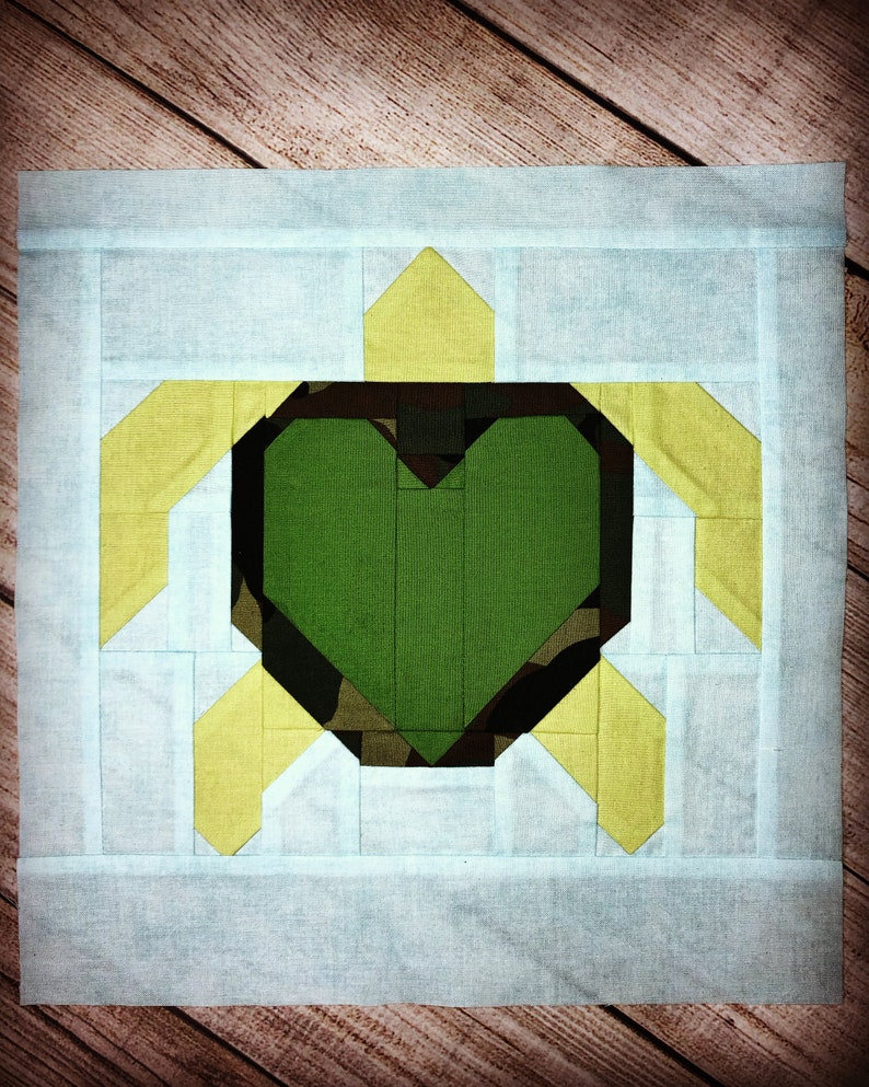 Sea Turtle Quilt Block Pattern PDF Sewing Pattern Digital - Etsy